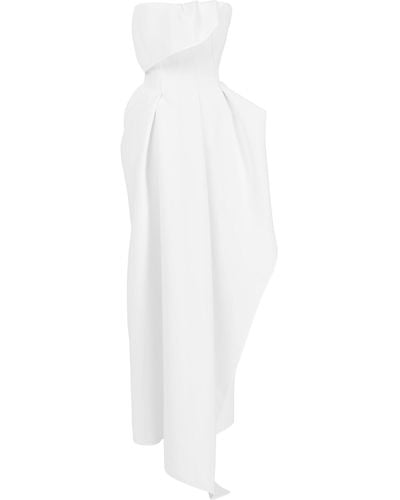 Maticevski Leander Strapless Crepe Gown - White