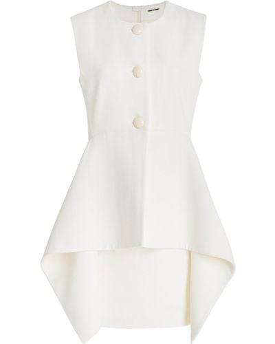 Alexis Mckenna Tailored Wool Mini Dress - White
