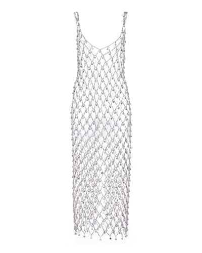 Rabanne Crystal Chain Link Dress - Metallic