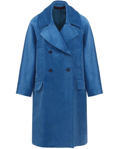 Martin Grant Corduroy Coat - Blue