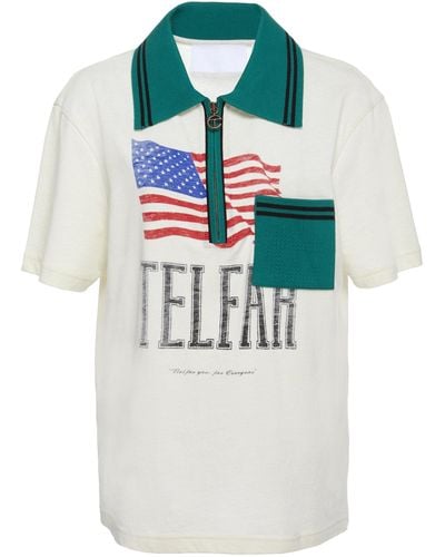 Telfar Polo Cotton T-shirt - White