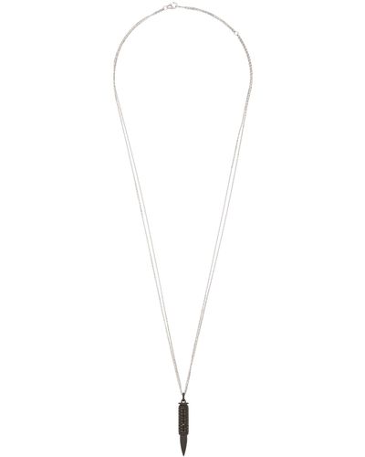 Akillis Titanium Diamond Necklace - Black
