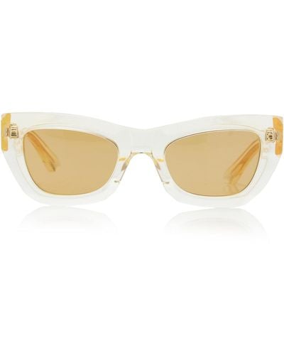 Bottega Veneta Cat-eye Acetate Sunglasses - Yellow