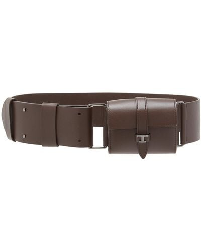 Tod's T Leather Belt Bag - Brown