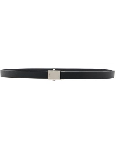 The Row Brian Leather Belt - Black