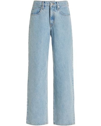 SLVRLAKE Denim Tess Rigid High-rise Straight-leg Jeans - Blue