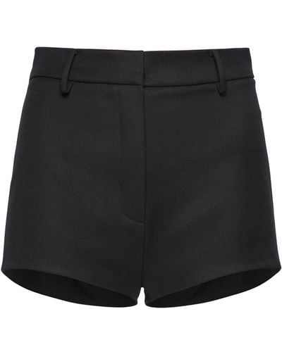 Magda Butrym Wool Mini Shorts - Black