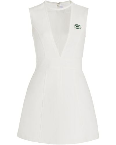 Sporty & Rich X Lacoste Mesh-inset Jersey Mini Tennis Dress - White