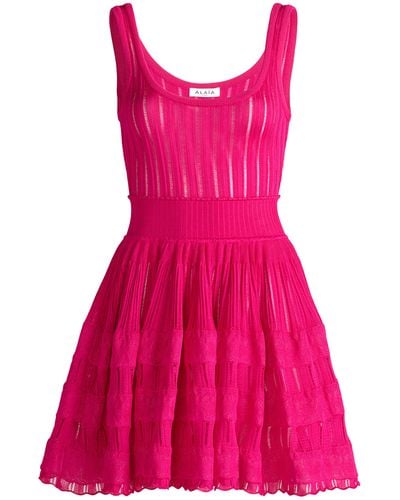 Alaïa Crinoline Mini Dress - Pink