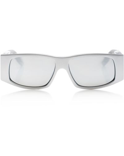 Balenciaga Square-frame Led Acetate Sunglasses - Metallic