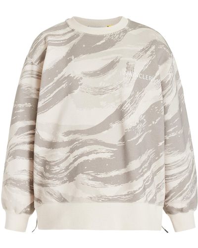 Moncler Genius 4 Moncler Hyke Camouflage Cotton Sweatshirt - Natural
