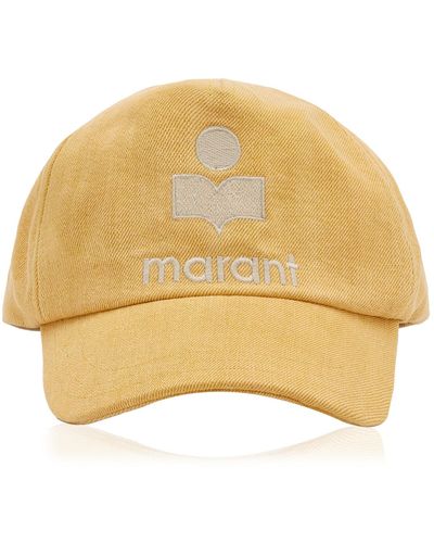 Isabel Marant Tyrony Logo-embroidered Cotton Baseball Cap - Yellow