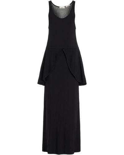 BITE STUDIOS Petal Jersey Maxi Dress - Black