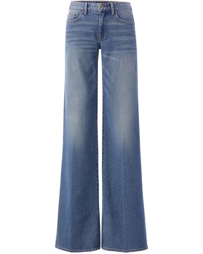 Brandon Maxwell Rigid Low-rise Wide-leg Jeans - Blue