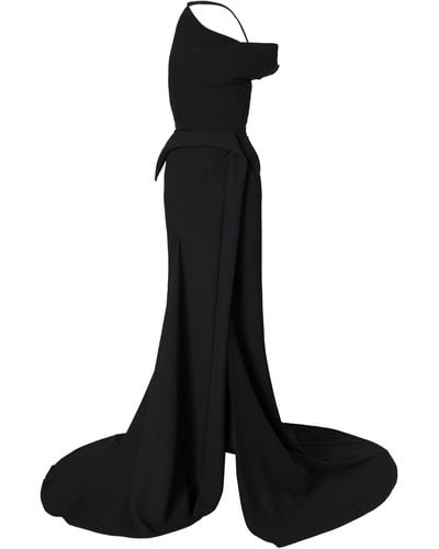 Maticevski Aspect Asymmetric Gown - Black