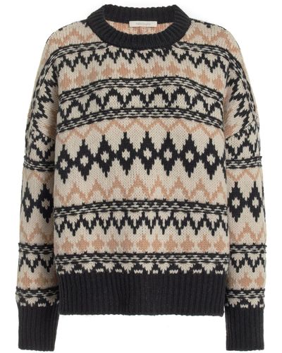 FAVORITE DAUGHTER Tis The Season Knit Wool-blend Sweater - Black