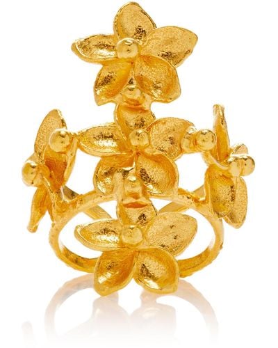 Sylvia Toledano Bloom 22k Gold-plated Ring - Metallic