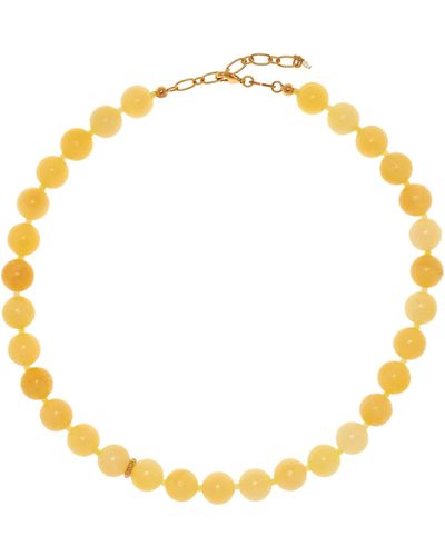 Anni Lu Ball Beaded Necklace - Metallic