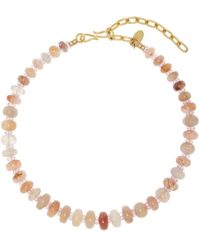 Lizzie Fortunato Pink Cliffs Beaded Necklace - Orange