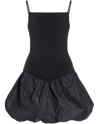 STAUD Ablee Tufted Mini Dress - Black