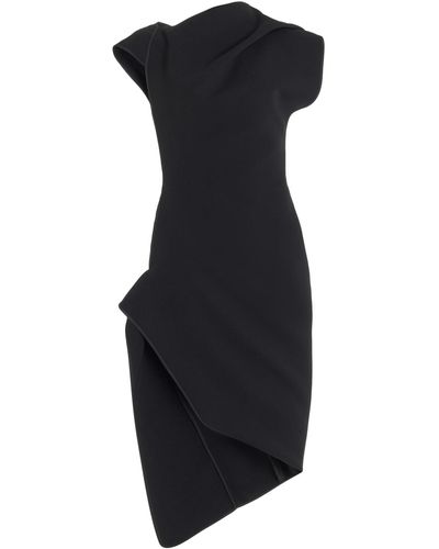 Maticevski Rejoice Draped Crepe Midi Dress - Black