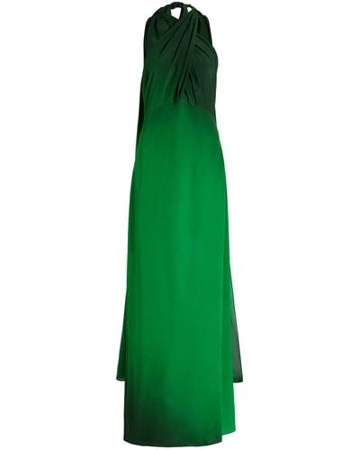 Johanna Ortiz Exclusive Perfume Memory Silk Maxi Dress - Green