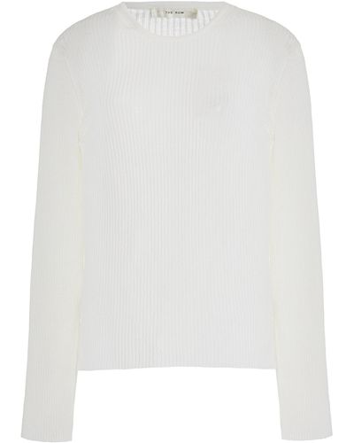 The Row Sottogonna Netted Midi Length Skirt - White