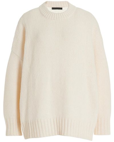 Jenni Kayne Knit Alpaca Cocoon Sweater - White