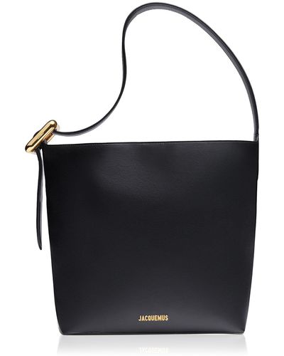 Jacquemus Le Regalo Leather Shoulder Bag - Black