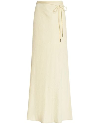 Significant Other Tie-detailed Maxi Skirt - White