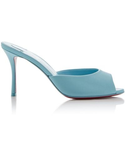 Christian Louboutin Me Dolly 85mm Leather Court Shoes - Blue