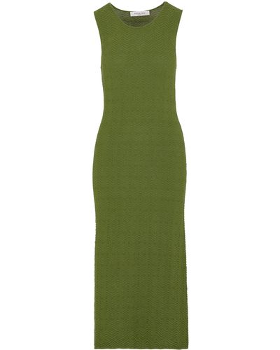 Giuliva Heritage The Eva Cotton-knit Dress - Green