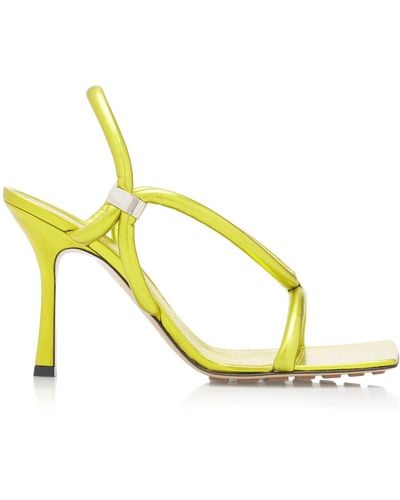 Bottega Veneta Reflection Leather Sandals - Yellow
