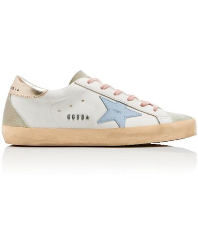 Golden Goose Superstar 81774 Star-applique Low-top Leather Trainers - White