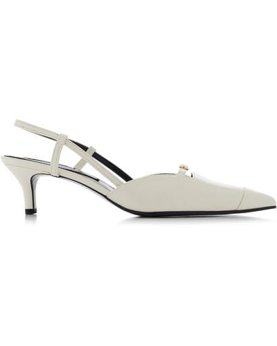 Reike Nen Sia Leather Slingback Pumps - White