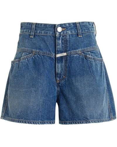 Closed Jocy Cotton Shorts - Blue