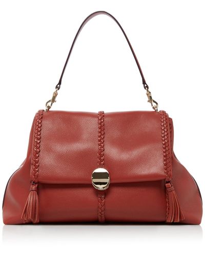 Chloé Penelope Medium Leather Hobo Bag - Red