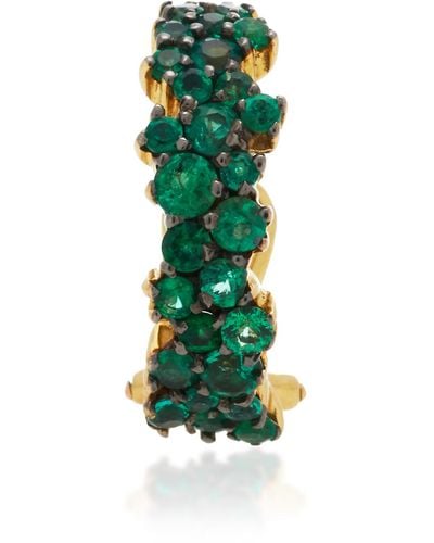 Ana Khouri Mirian Single Emerald Ear Cuff - Green