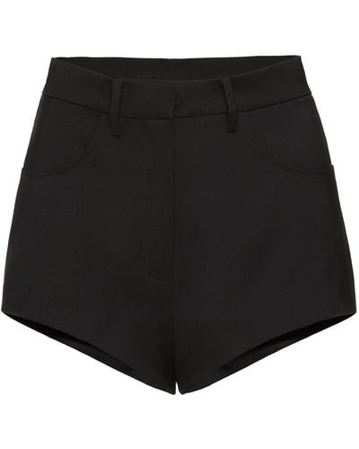 Magda Butrym Tailored Silk Shorts - Black