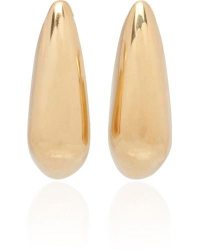 Bottega Veneta 18k Yellow Gold-plated Earrings - White