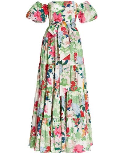 Cara Cara Wethersfield Printed Cotton Poplin Maxi Dress - Multicolour