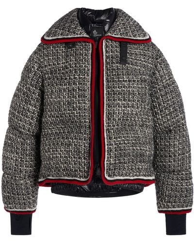 3 MONCLER GRENOBLE Eterlou Wool Blend Down Jacket - Grey