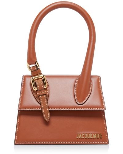 Jacquemus Le Chiquito Moyen Buckled Leather Bag - Brown
