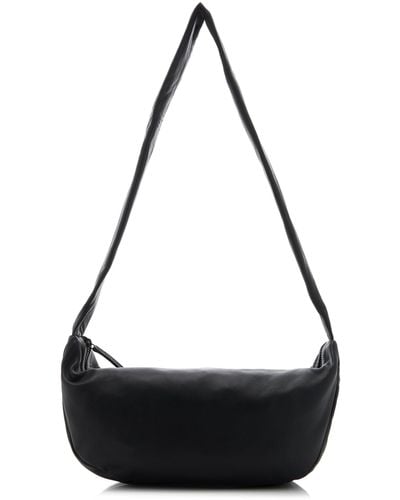 St. Agni Crescent Leather Bag - Black