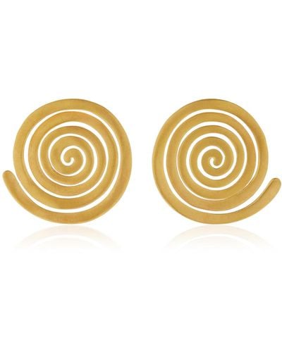 CANO Tulé 24k Gold-plated Earrings - Metallic