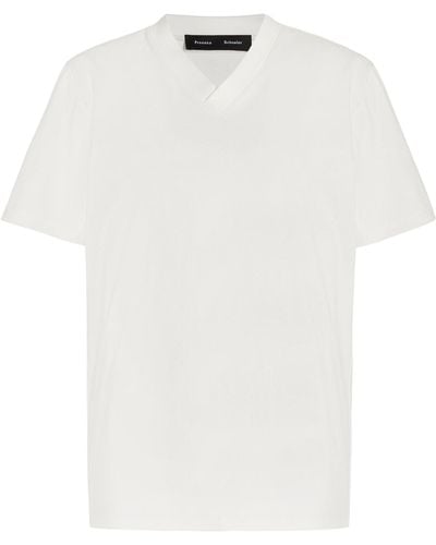 Proenza Schouler Talia Organic Cotton T-shirt - White
