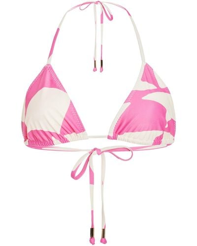 Juillet Exclusive Hollis Triangle Bikini Top - Pink