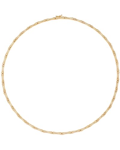Anita Ko Bamboo 18k Yellow Gold Necklace - White