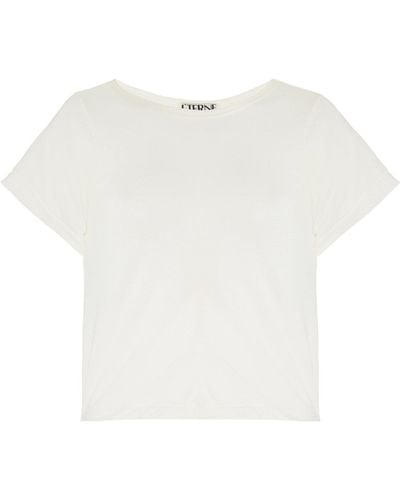 ÉTERNE Cotton-blend Baby T-shirt - White