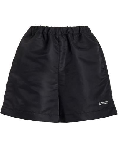Sporty & Rich Good Health Nylon Shorts - Black